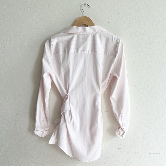 UnTUCKit Pink Pinstripe Clara Button Down Top - Picture 8 of 12